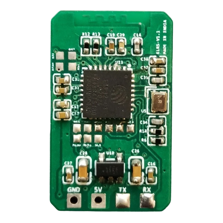 FTD ELRS Receiver back MCU side with ESP32-C3 & CRSF UART pads